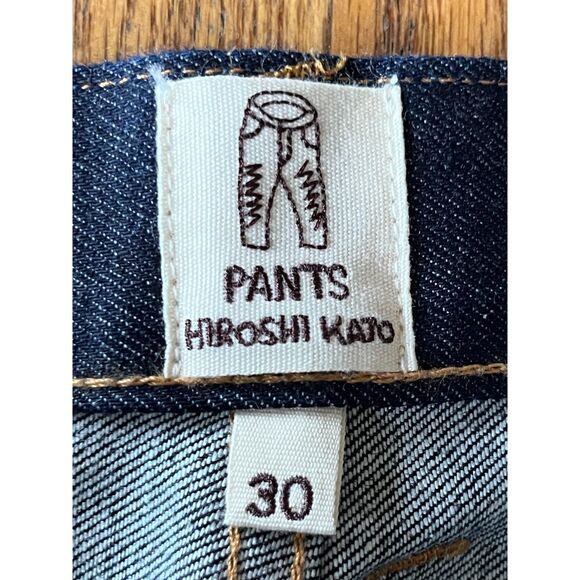 HIROSHI KATO Blue The Pen Slim Raw Selvedge USA Jeans Pants  Mens Size 30 - Picture 3 of 13